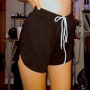 Black High waisted shorts